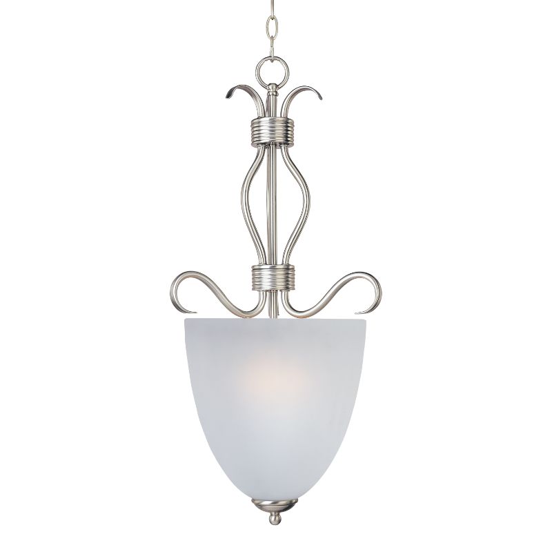 Basix 13' 2 Light Entry Foyer Pendant in Satin Nickel
