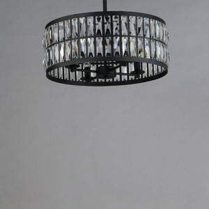Madeline 20' 4 Light Multi-Light Pendant Suspension Pendant in Black