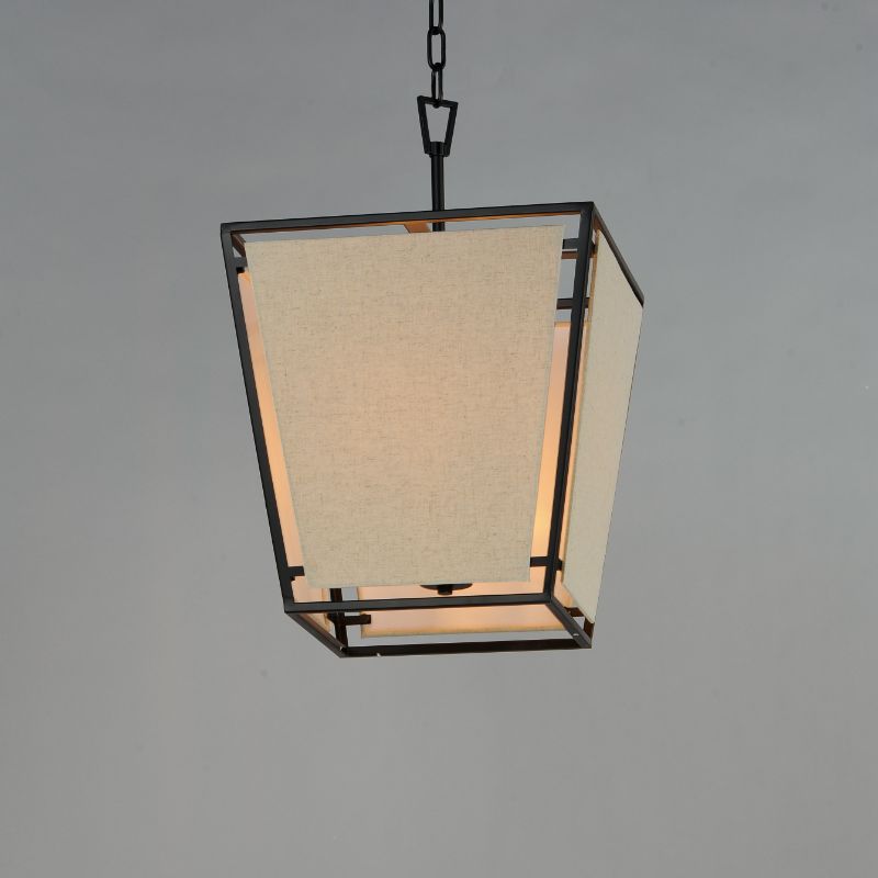 Montauk 14' 4 Light Multi-Light Pendant Suspension Pendant in Black