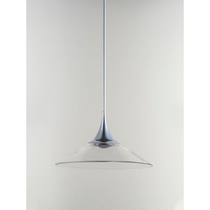 Cono 14' Single Light Suspension Pendant in Polished Chrome