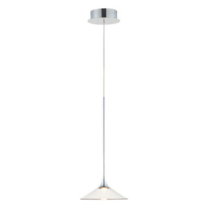 Cono 8.5' Single Light Pendant in Polished Chrome