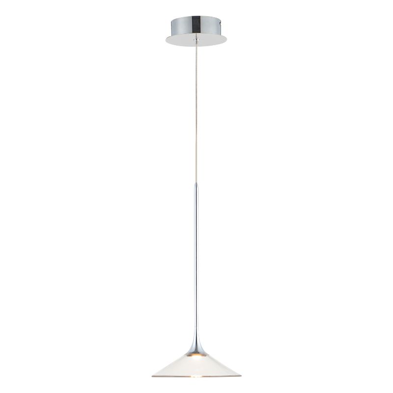 Cono 8.5' Single Light Pendant in Polished Chrome