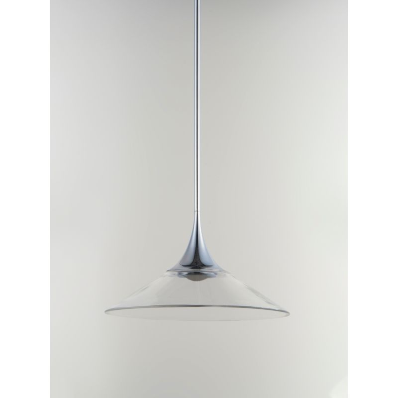 Cono 8.5' Single Light Pendant Mini Pendant in Polished Chrome