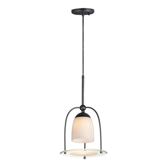 Focal Point 10" Single Light Suspension Pendant in Black