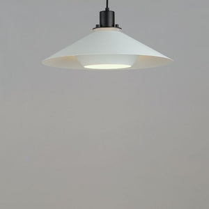 Oslo 18.75' Single Light Suspension Pendant in Black and White