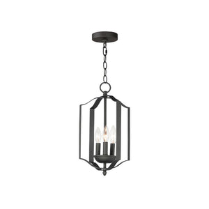 Provident 10' 3 Light Single Pendant in Black