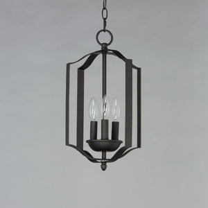 Provident 10' 3 Light Single Pendant in Black