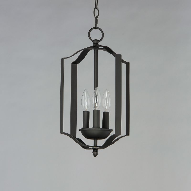 Provident 10' 3 Light Single Pendant in Black