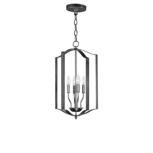 Provident 15' 4 Light Single Pendant in Black