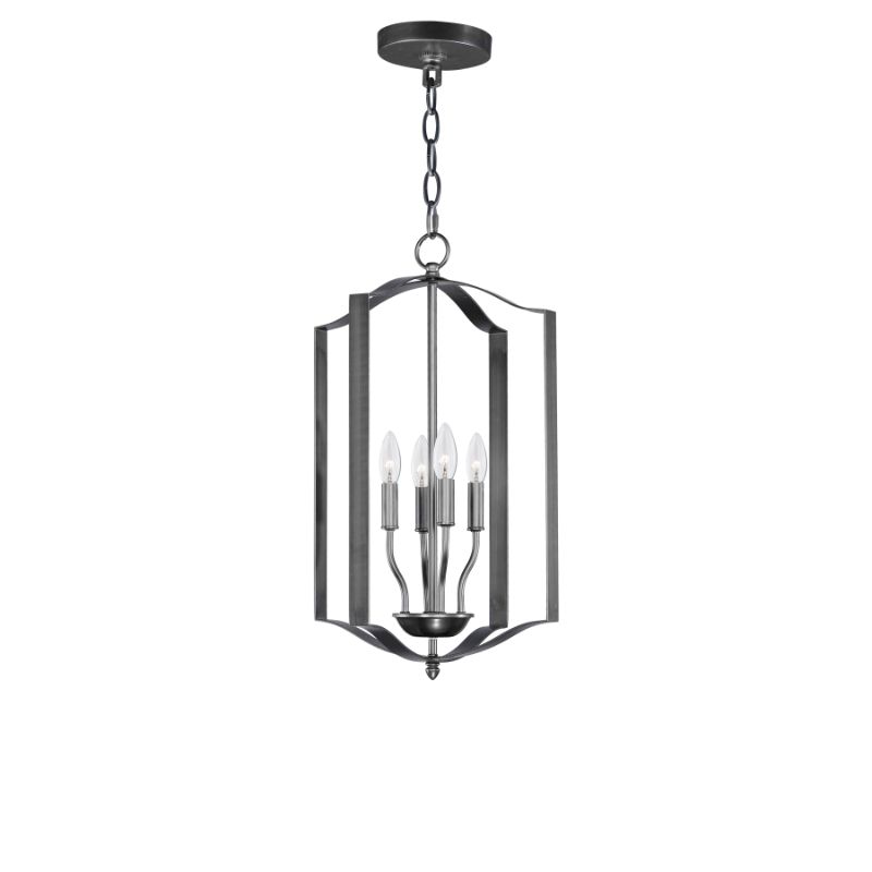 Provident 15' 4 Light Single Pendant in Black