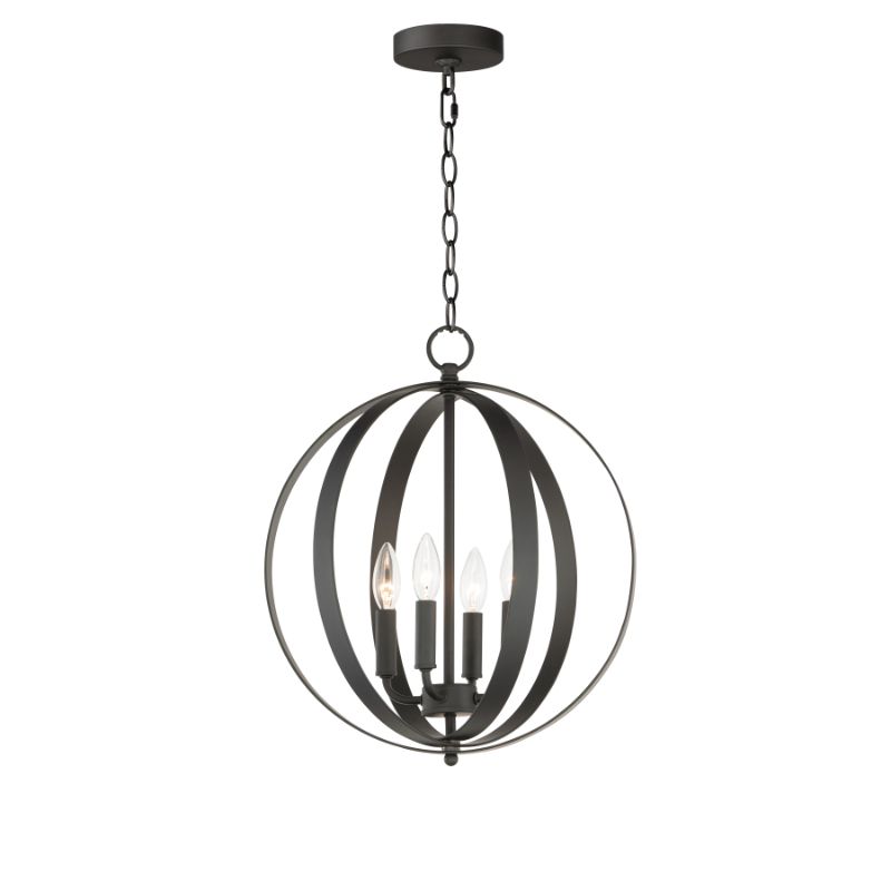 Provident 16' 4 Light Single Pendant in Black