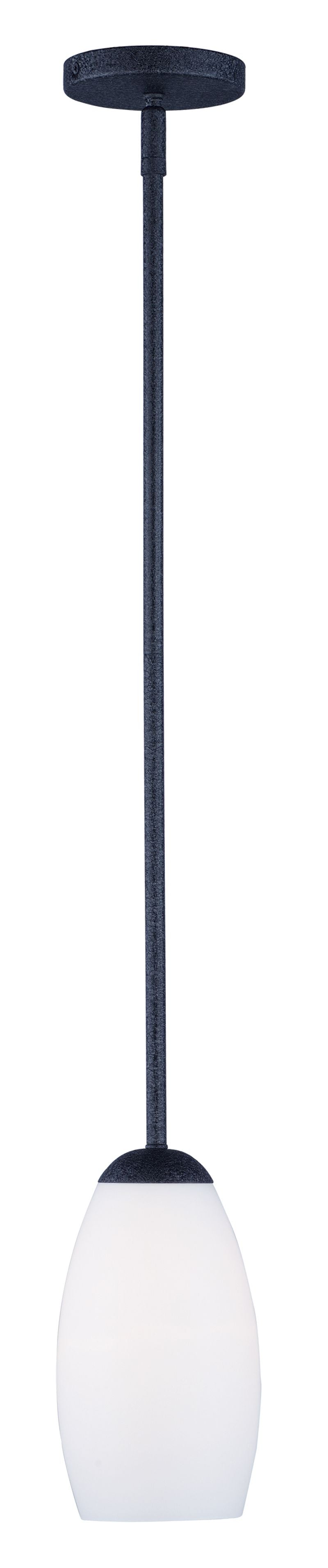 Taylor 5' Single Light Pendant in Textured Black
