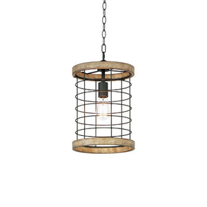 Homestead 10' Single Light Suspension Pendant in Driftwood Black