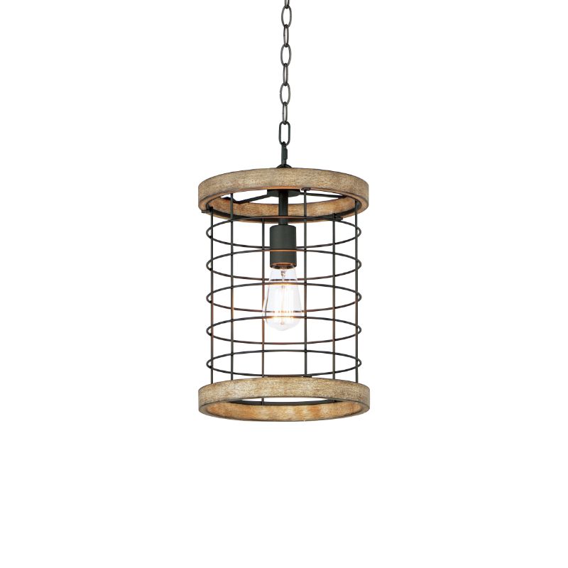Homestead 10' Single Light Suspension Pendant in Driftwood Black