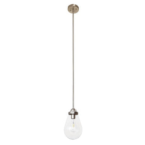 Nyla 6.5' Single Light Pendant in Satin Nickel