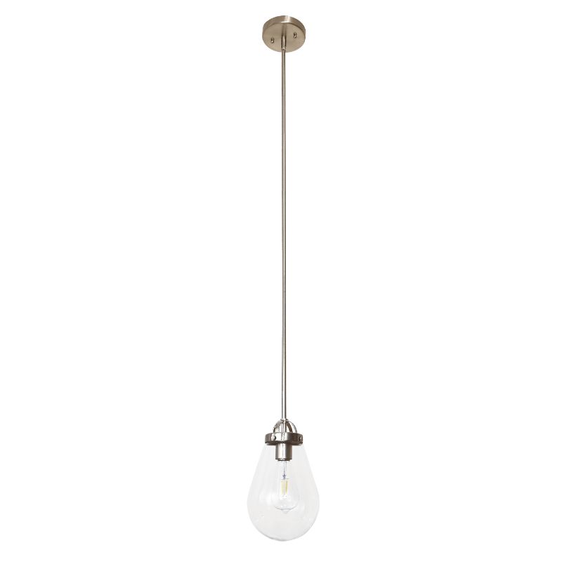 Nyla 6.5' Single Light Pendant in Satin Nickel