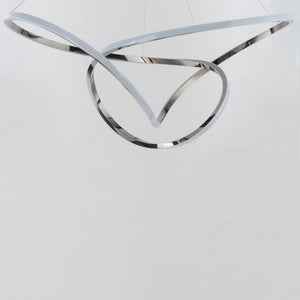 Perpetual 27.25' Single Light Suspension Pendant in Black Chrome