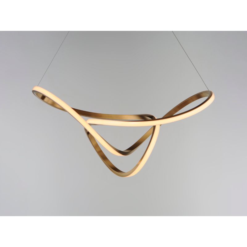 Perpetual 27.25' Single Light Suspension Pendant in Brushed Champagne