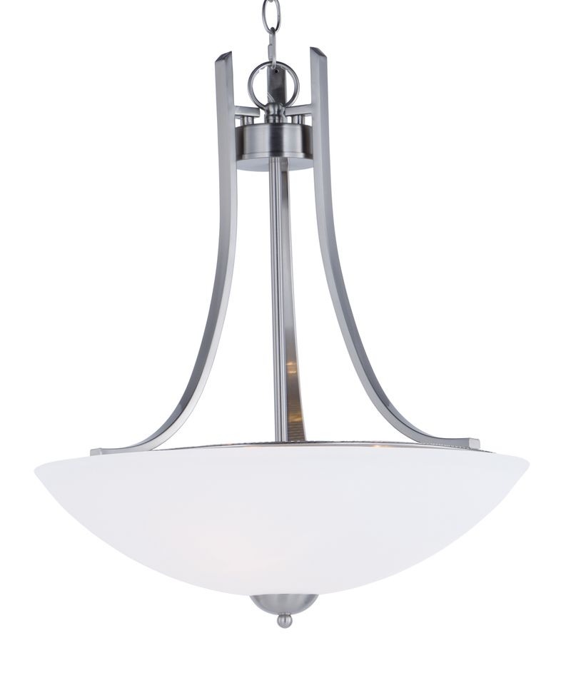 Taylor 19.5' 3 Light Bowl Pendant in Satin Nickel