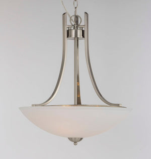 Taylor 19.5' 3 Light Bowl Pendant in Satin Nickel