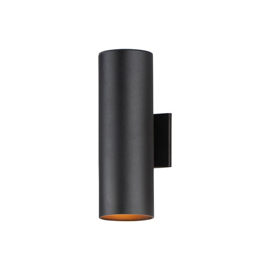 Outpost 15" 2 Light Outdoor Wall Sconce in Black