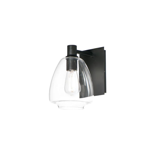 Babylon 10.25" Single Light Wall Sconce in Black