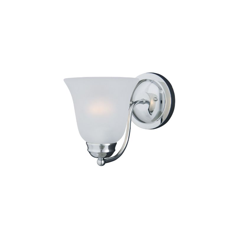 Basix 8' Single Light Wall Sconce Bath Vanity in Polished Chrome