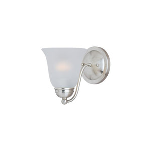 Basix 8' Single Light Bath Vanity Wall Sconce in Satin Nickel