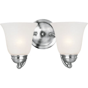 Basix 8' 2 Light Bath Vanity Wall Sconce in Polished Chrome