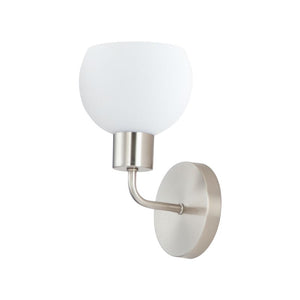 Coraline 10.5' Single Light Bath Vanity Wall Sconce in Satin Nickel
