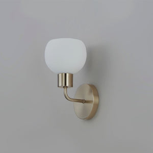 Coraline 10.5' Single Light Wall Sconce Bath Vanity in Satin Nickel
