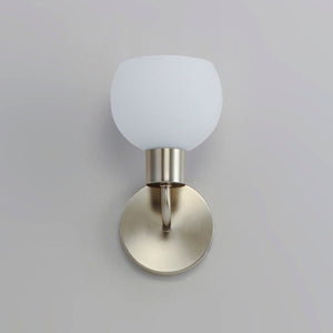 Coraline 10.5' Single Light Wall Sconce Bath Vanity in Satin Nickel