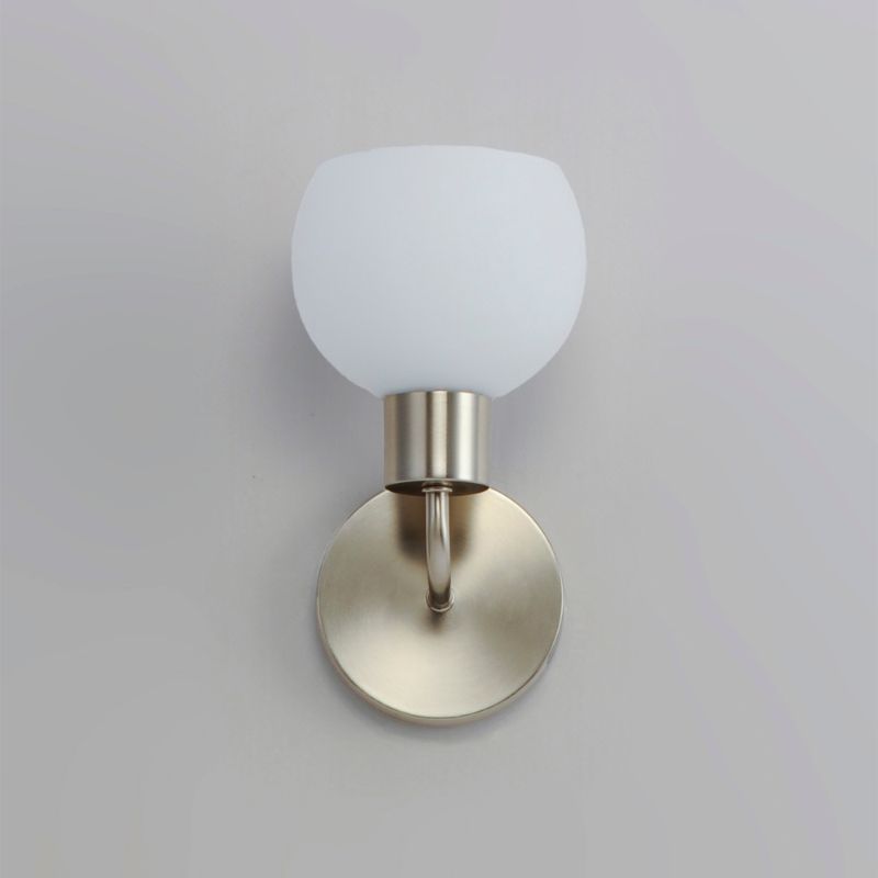 Coraline 10.5' Single Light Wall Sconce Bath Vanity in Satin Nickel