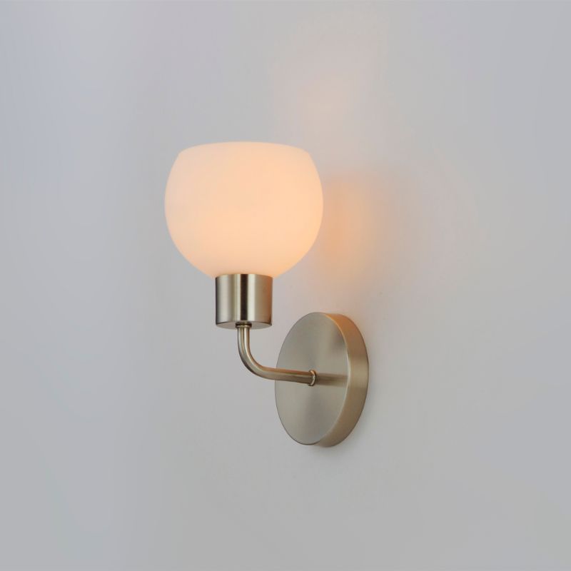 Coraline 10.5' Single Light Wall Sconce Bath Vanity in Satin Nickel