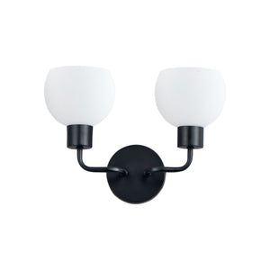 Coraline 10.5' 2 Light Bath Vanity Wall Sconce in Black