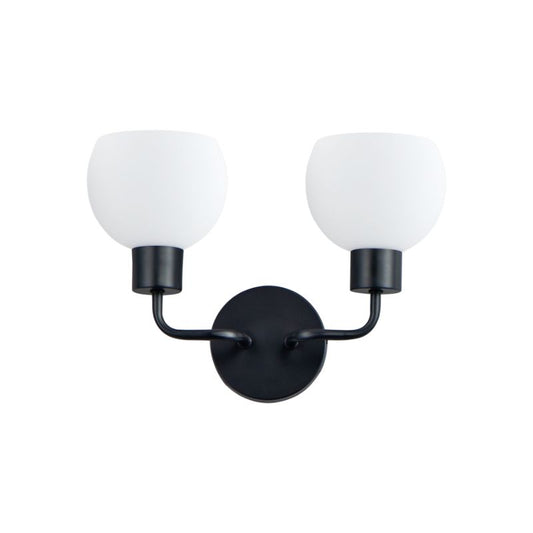Coraline 10.5" 2 Light Bath Vanity Wall Sconce in Black