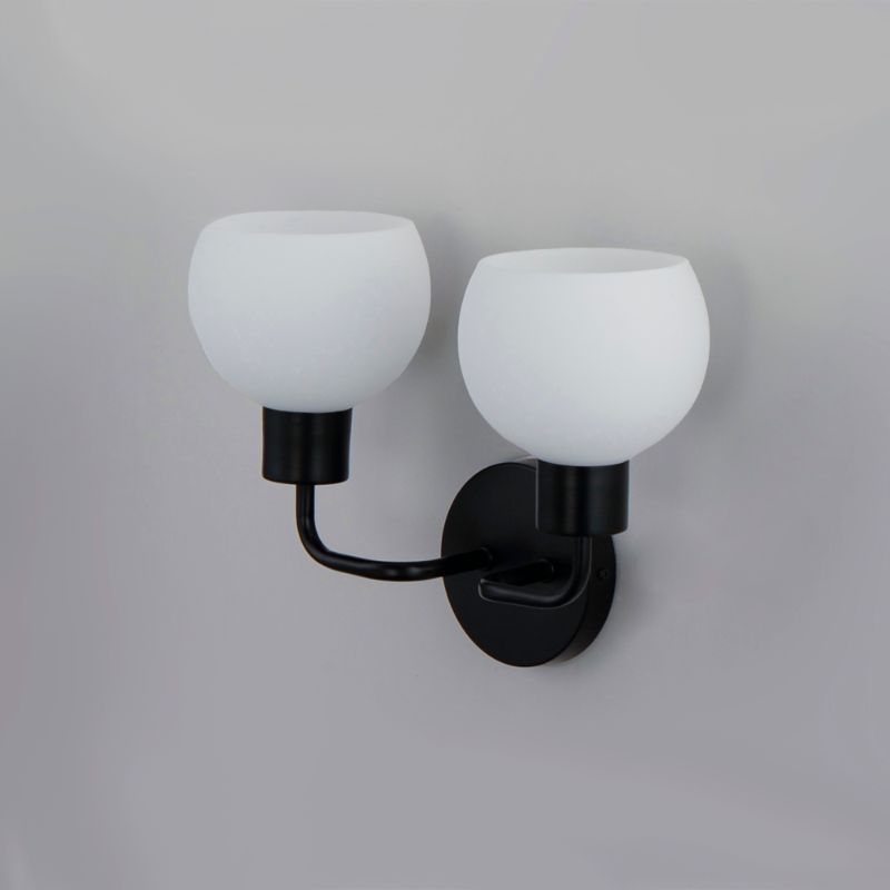 Coraline 10.5' 2 Light Wall Sconce Bath Vanity in Black