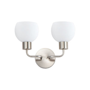 Coraline 10.5' 2 Light Bath Vanity Wall Sconce in Satin Nickel
