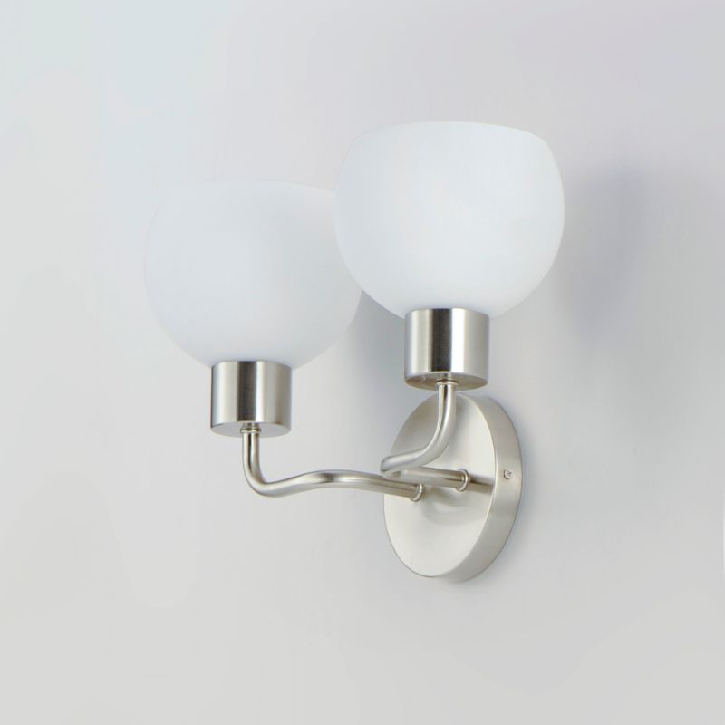 Coraline 10.5' 2 Light Wall Sconce Bath Vanity in Satin Nickel