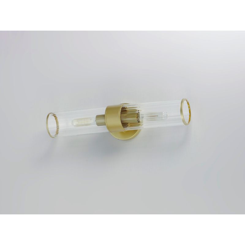 Crosby 19.5' 2 Light Wall Sconce Bath Vanity in Satin Brass