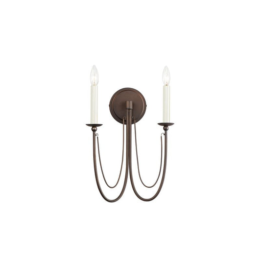 Plumette 16" 2 Light Wall Sconce in Chestnut Bronze