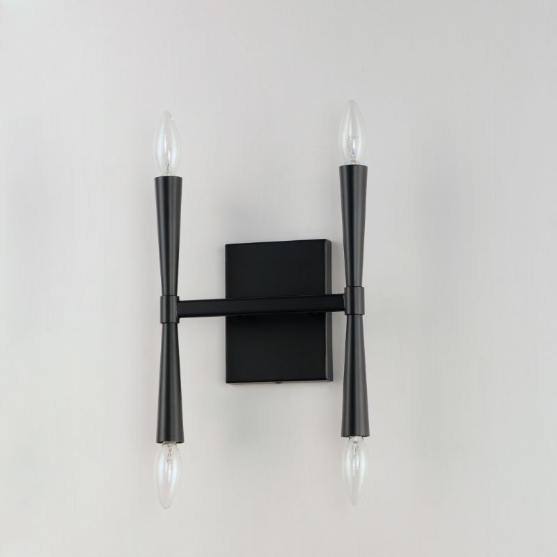 Rome 11.75' 4 Light Wall Sconce in Black