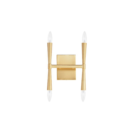 Rome 11.75" 4 Light Wall Sconce in Satin Brass