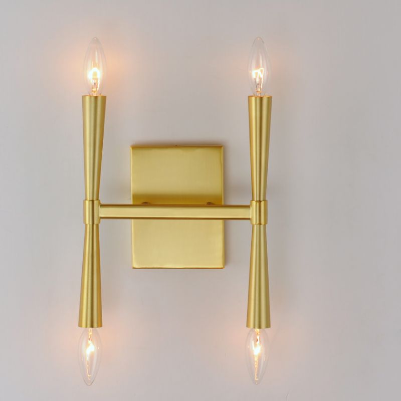 Rome 11.75' 4 Light Wall Sconce in Satin Brass