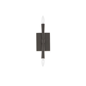 Rome 11.75' 2 Light Wall Sconce in Black