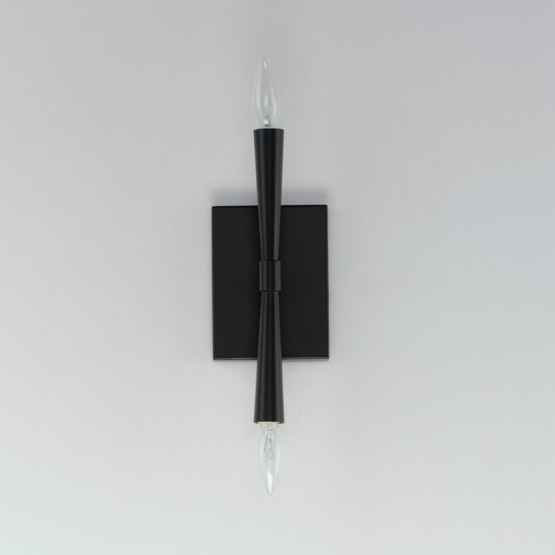 Rome 11.75' 2 Light Wall Sconce in Black
