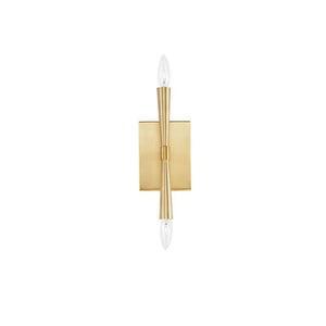 Rome 11.75' 2 Light Wall Sconce in Satin Brass
