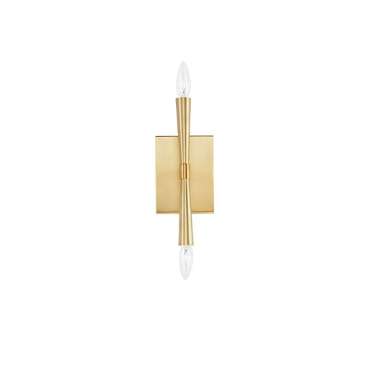 Rome 11.75" 2 Light Wall Sconce in Satin Brass