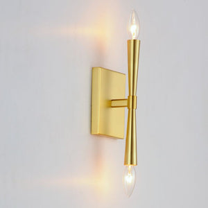 Rome 11.75' 2 Light Wall Sconce in Satin Brass