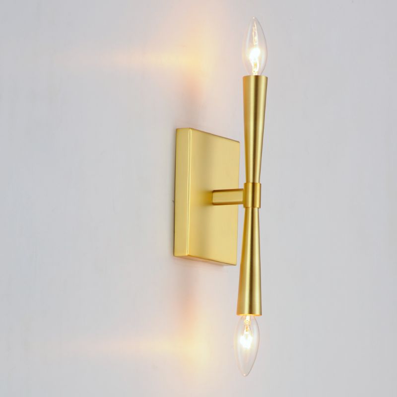 Rome 11.75' 2 Light Wall Sconce in Satin Brass